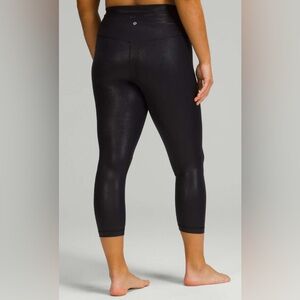 NWOT Lululemon Align High-Rise Crop 23" *Shine Radiate Foil Print Black